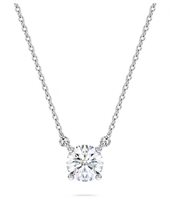 Pendente Swarovski in Oro bianco Diamante Lab Grown 0.50 Ct 5697767 - 5697767